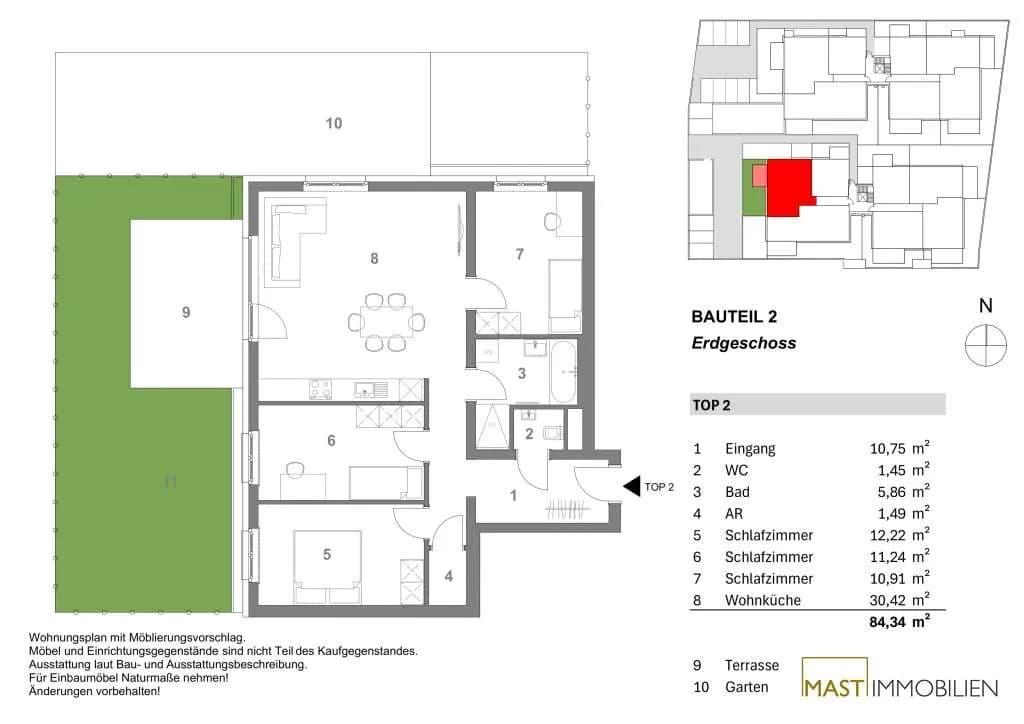 4-Zimmer-Wohnung kaufen in Korneuburg – 84,05 m², € 465.000 – Bild 18 von 18