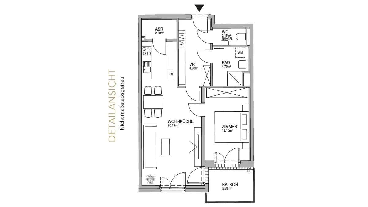 2-Zimmer-Wohnung kaufen in Wien – 57,76 m², € 509.000 – Bild 8 von 10