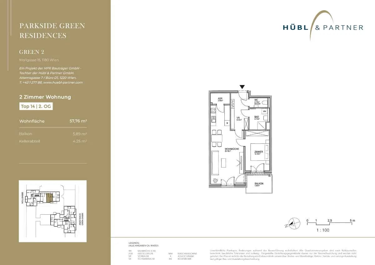 2-Zimmer-Wohnung kaufen in Wien – 57,76 m², € 509.000 – Bild 9 von 10