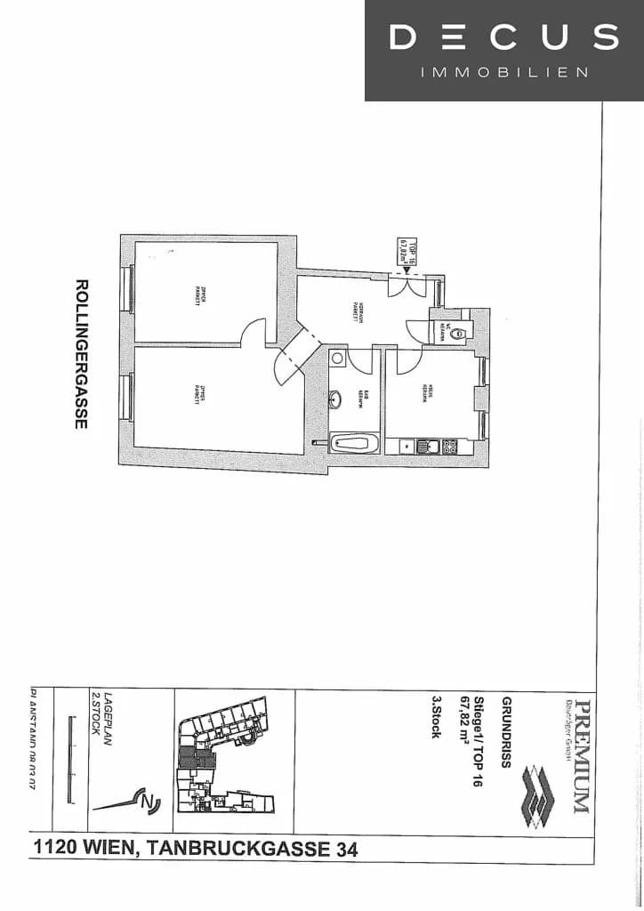 2-Zimmer-Wohnung mieten in Wien – 68 m², € 944 – Bild 3 von 3