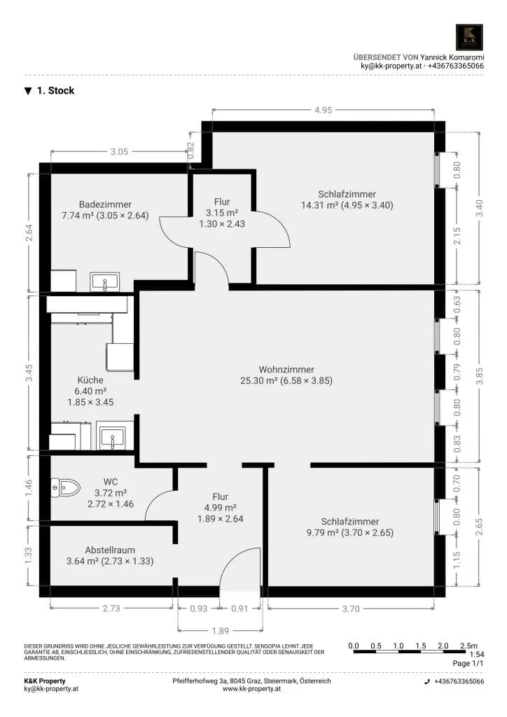 3-Zimmer-Wohnung mieten in Südoststeiermark – 77,2 m², € 678 – Bild 13 von 14