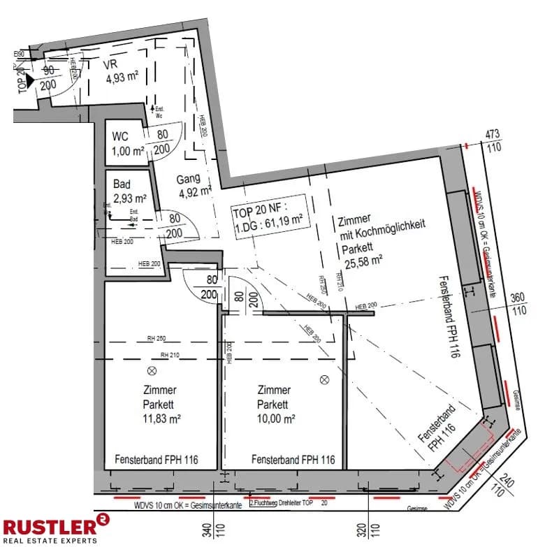 3-Zimmer-Wohnung kaufen in Wien – 62,73 m², € 349.000 – Bild 8 von 15