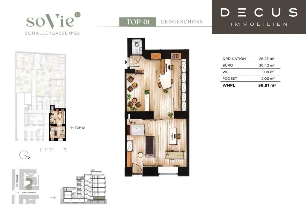 2-Zimmer-Gewerbeimmobilie kaufen in Wien – 70,76 m², € 290.000 – Bild 5 von 5