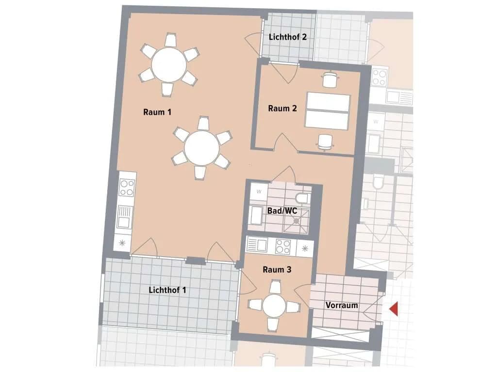 3-Zimmer-Gewerbeimmobilie kaufen in Wien – 68 m², € 377.200 – Bild 7 von 9