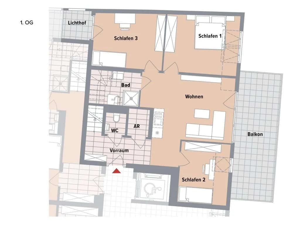 5-Zimmer-Wohnung kaufen in Wien – 98,79 m², € 564.900 – Bild 7 von 12