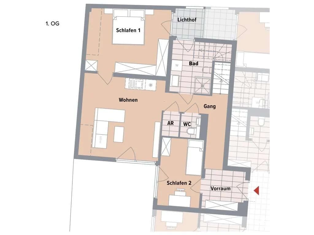 4-Zimmer-Wohnung kaufen in Wien – 91,51 m², € 494.500 – Bild 7 von 12
