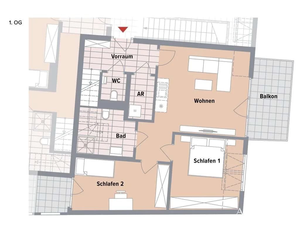 4-Zimmer-Wohnung kaufen in Wien – 87,74 m², € 509.600 – Bild 7 von 12