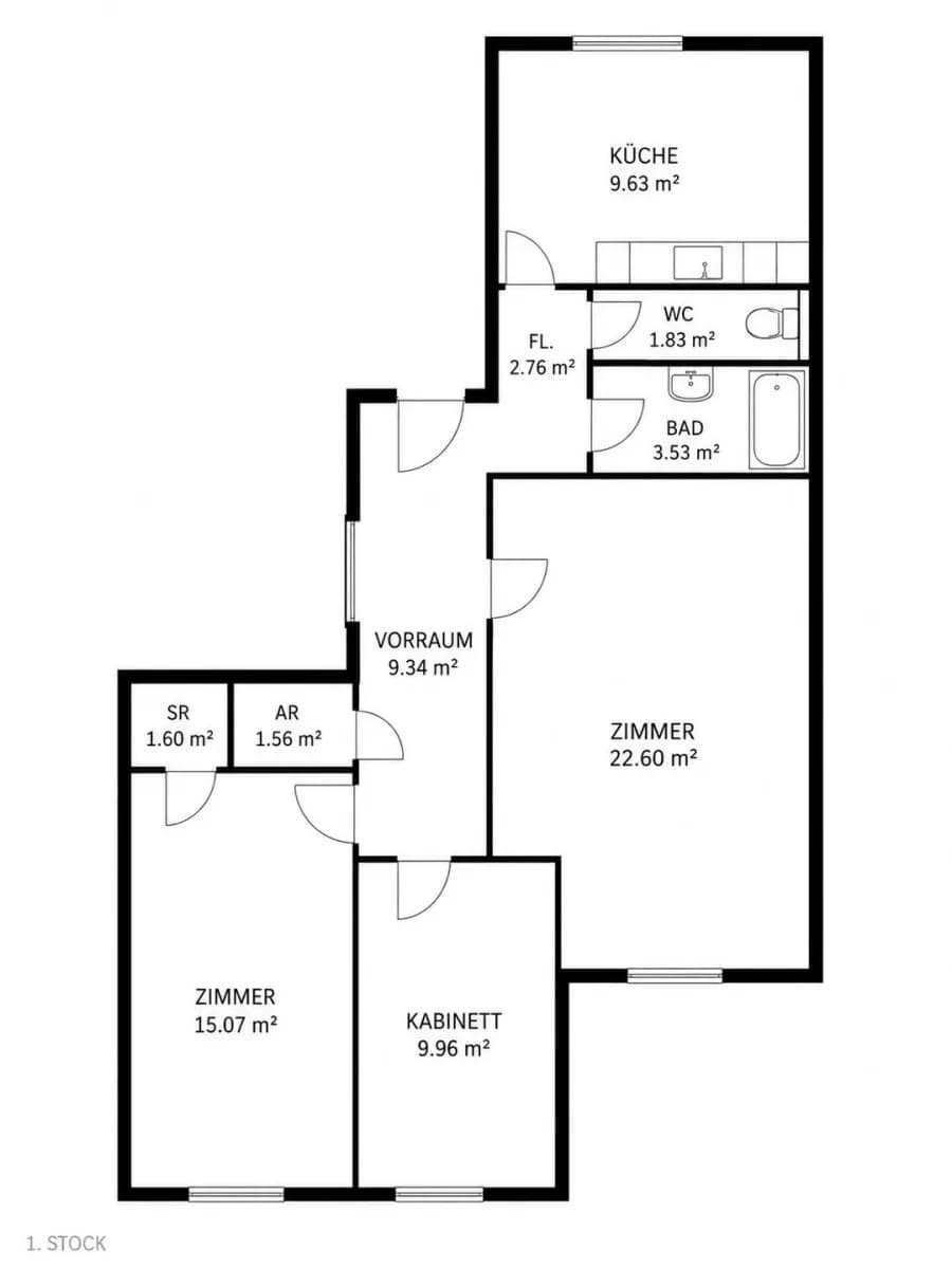 3-Zimmer-Wohnung kaufen in Wien – 77,88 m², € 279.000 – Bild 8 von 21