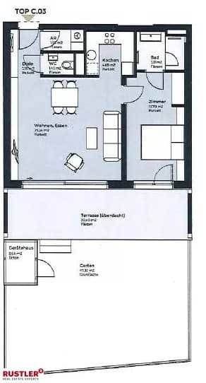 2-Zimmer-Wohnung kaufen in Mödling – 54 m², € 329.000 – Bild 8 von 8