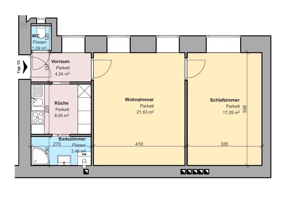 2-Zimmer-Wohnung kaufen in Wien – 55,25 m², € 298.900 – Bild 17 von 17
