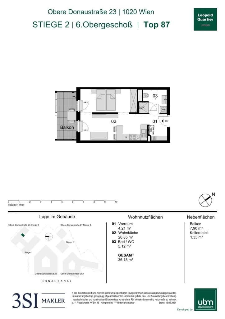 1-Zimmer-Wohnung kaufen in Wien – 36,18 m², € 389.000 – Bild 24 von 24