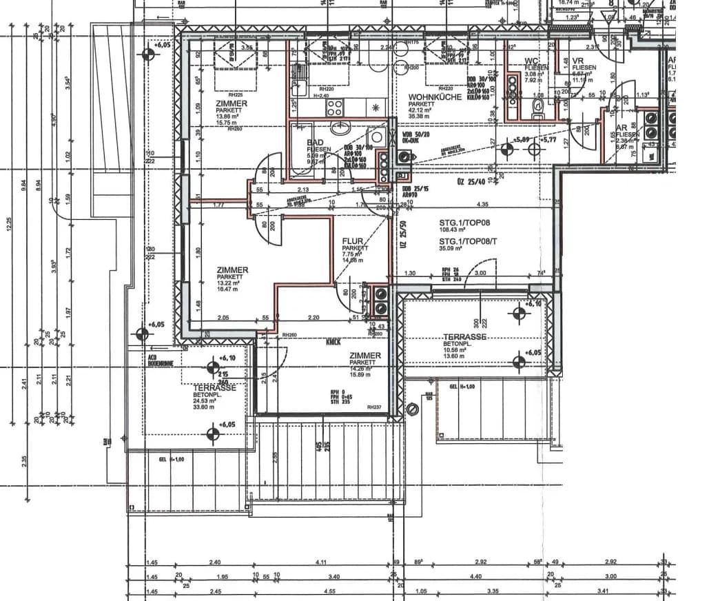 4-Zimmer-Wohnung mieten in Amstetten – 108,43 m², € 1.258 – Bild 2 von 2