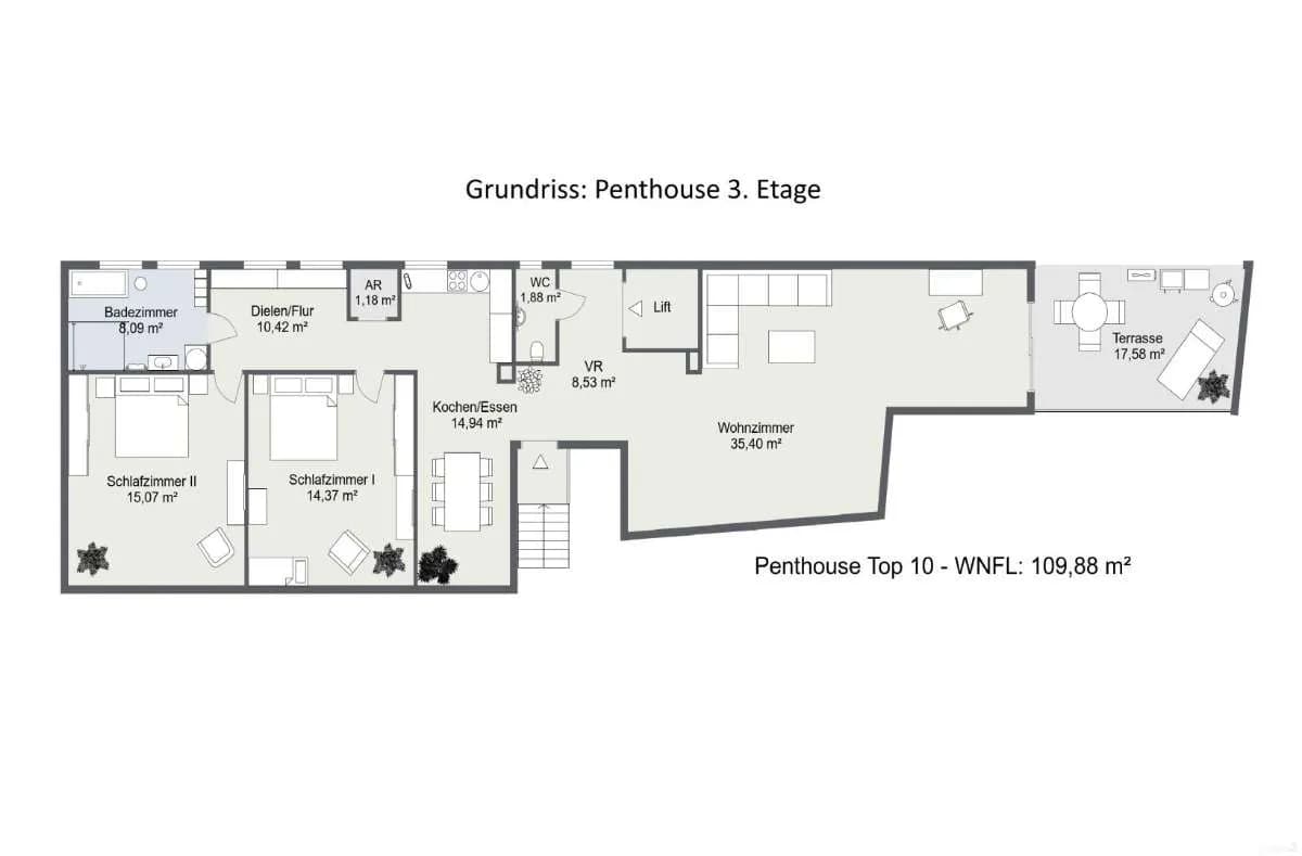 3-Zimmer-Immobilie kaufen in Graz – 109,88 m², € 458.000 – Bild 2 von 25