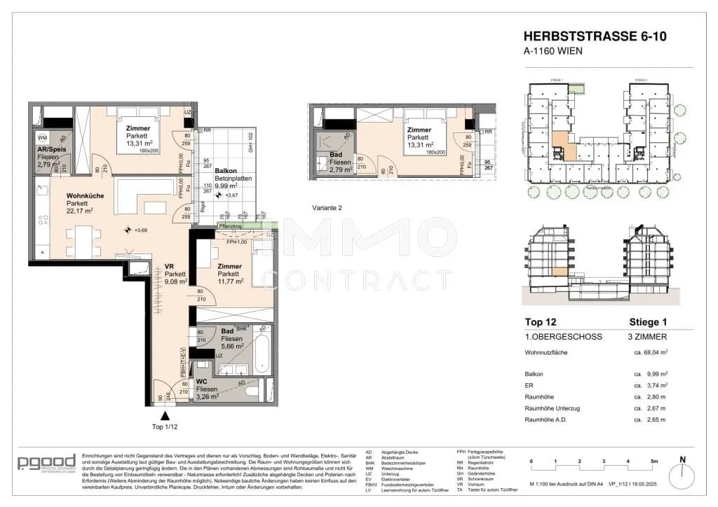 3-Zimmer-Wohnung kaufen in Wien – 68,04 m², € 461.900 – Bild 11 von 11