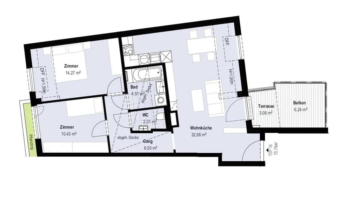 3-Zimmer-Wohnung kaufen in Wien – 70,7 m², € 738.500 – Bild 4 von 8