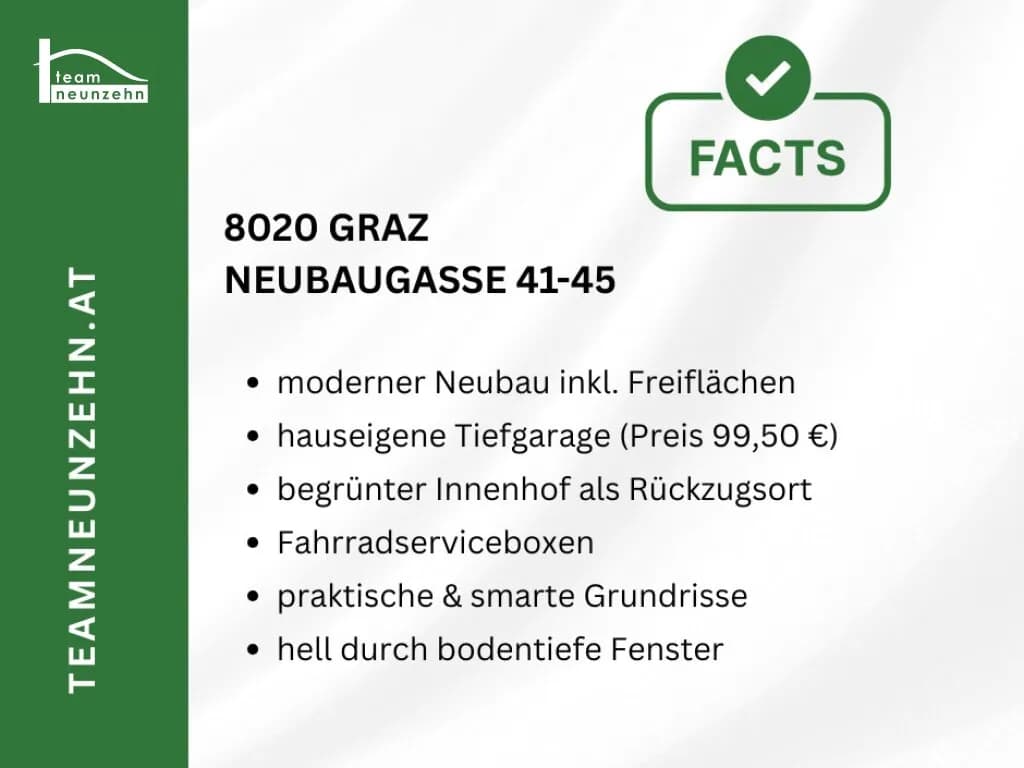 2-Zimmer-Wohnung mieten in Graz – 52,51 m², € 879 – Bild 12 von 21