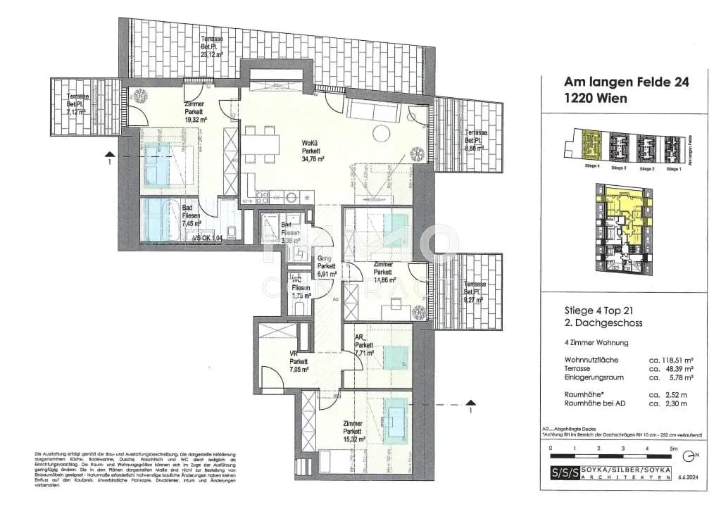 4-Zimmer-Wohnung kaufen in Wien – 118,51 m², € 900.490 – Bild 9 von 9