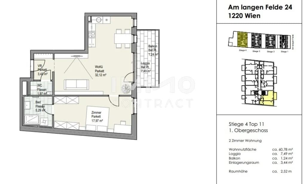 2-Zimmer-Wohnung kaufen in Wien – 60,78 m², € 480.790 – Bild 6 von 7