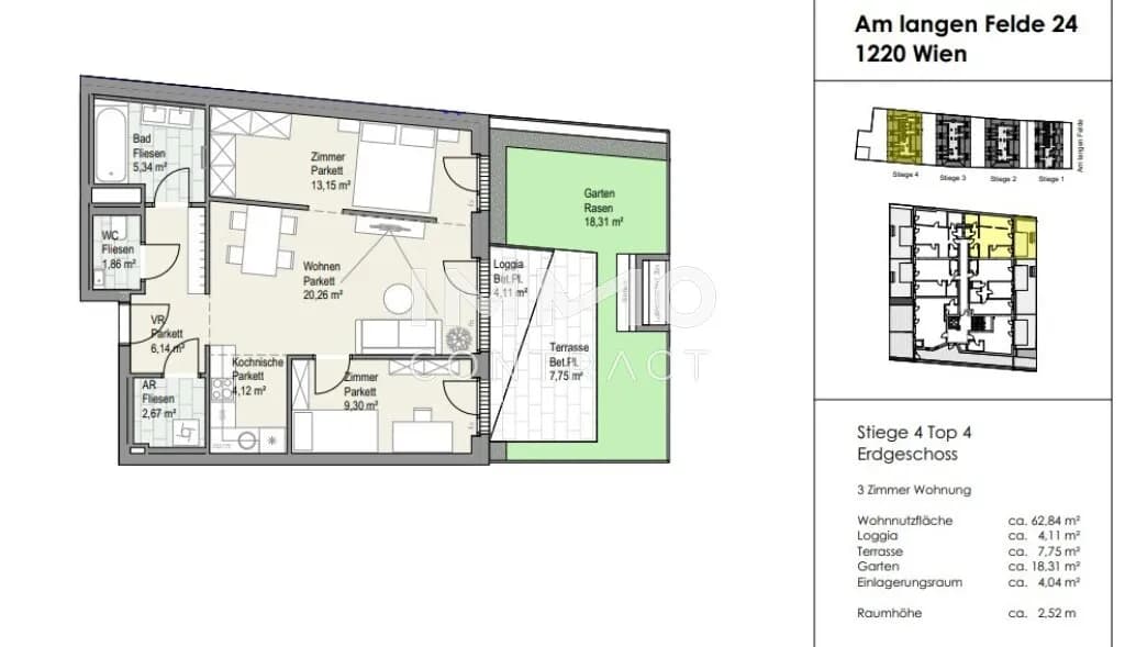 3-Zimmer-Wohnung kaufen in Wien – 62,84 m², € 495.090 – Bild 6 von 7