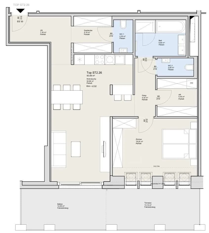 2-Zimmer-Wohnung kaufen in Wien – 83,69 m², € 1.099.000 – Bild 19 von 19