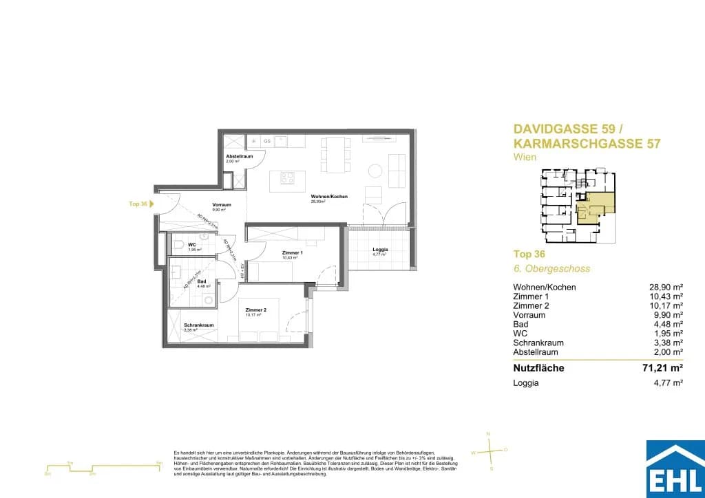 Immobilie kaufen in Wien – 71,21 m², € 484.615 – Bild 6 von 6