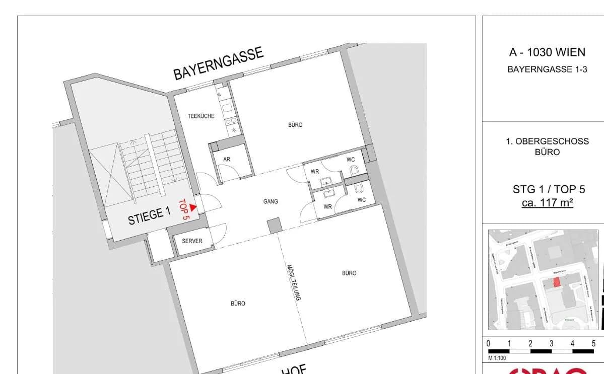 Gewerbeimmobilie mieten in Wien – 122 m², € 16 – Bild 7 von 7