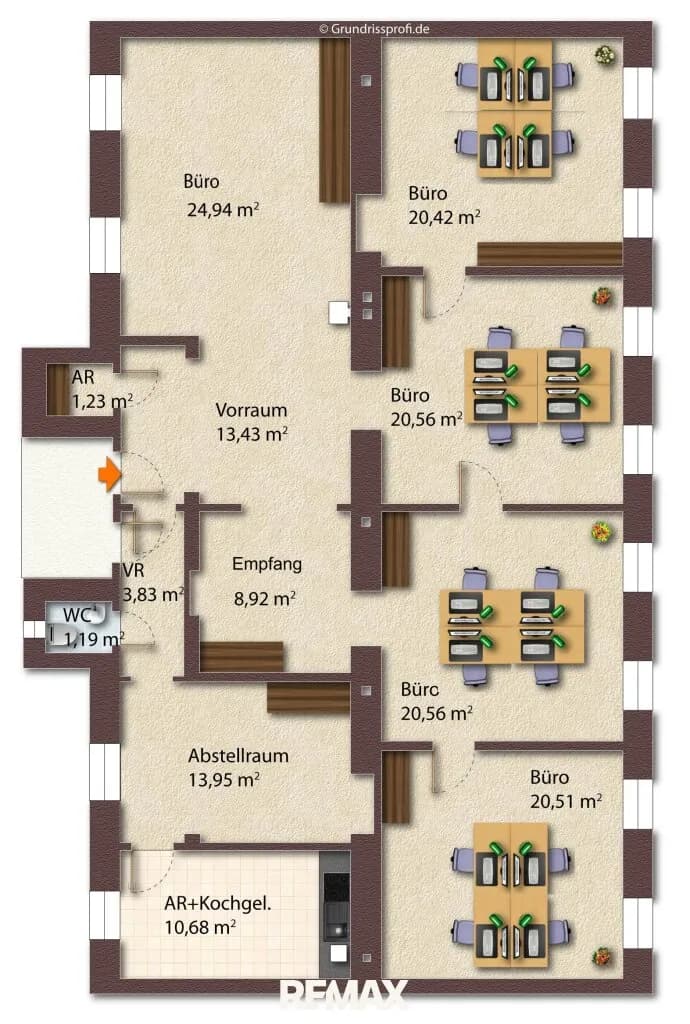 5-Zimmer-Gewerbeimmobilie mieten in Wien – 160 m², € 1.617 – Bild 9 von 9
