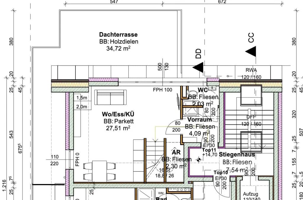 3-Zimmer-Wohnung kaufen in Linz – 95,09 m², € 749.500 – Bild 3 von 11