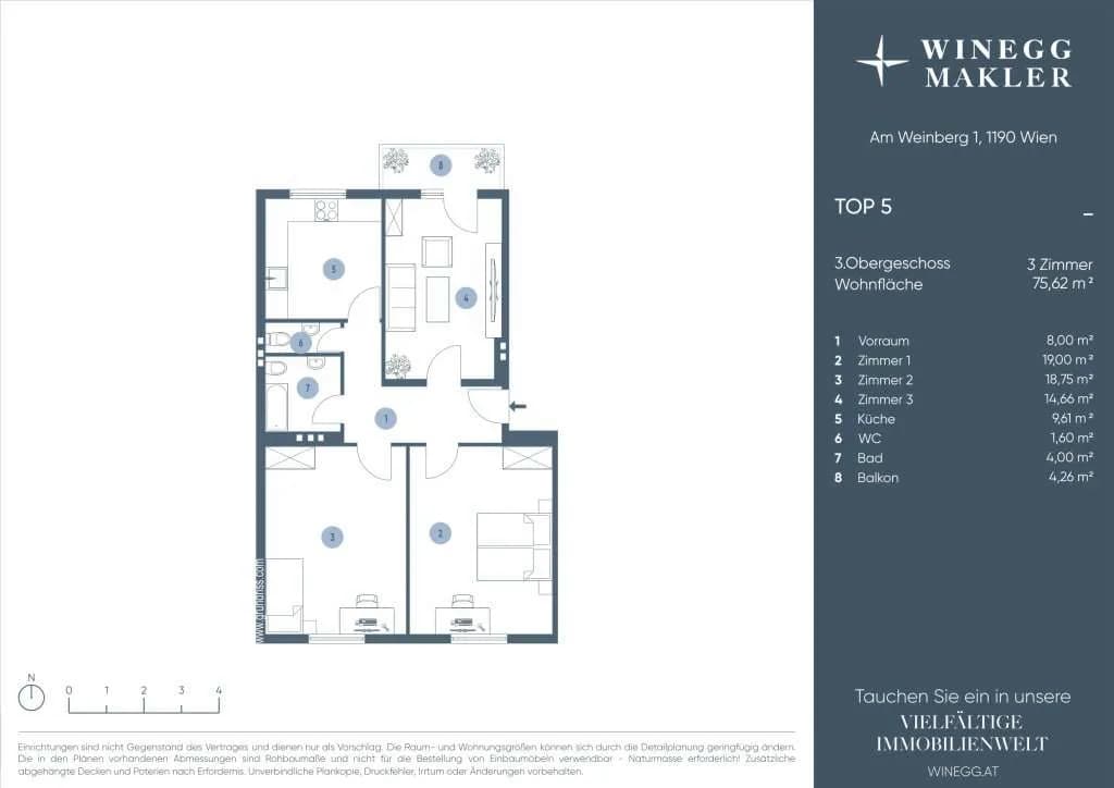 3-Zimmer-Wohnung kaufen in Wien – 75 m², € 399.000 – Bild 19 von 19