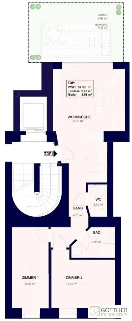 2-Zimmer-Wohnung kaufen in Wien – 56,26 m², € 350.000 – Bild 14 von 14