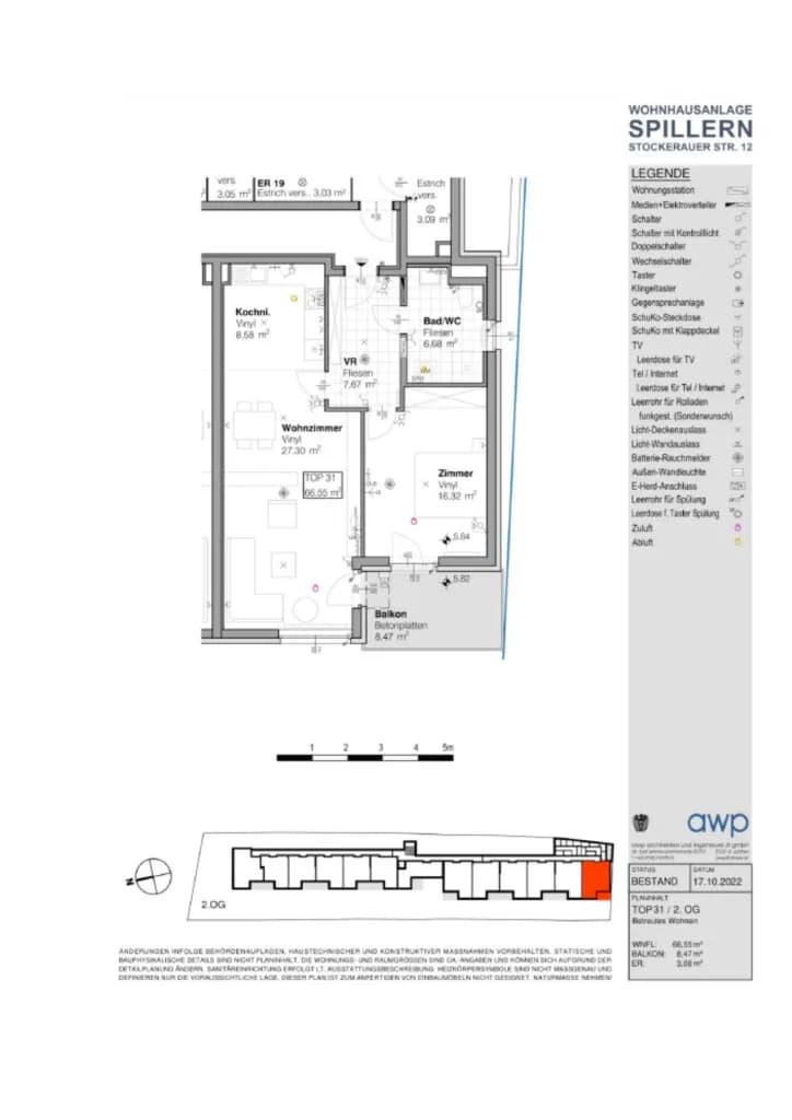 2-Zimmer-Wohnung mieten in Korneuburg – 66,55 m², € 868 – Bild 18 von 24