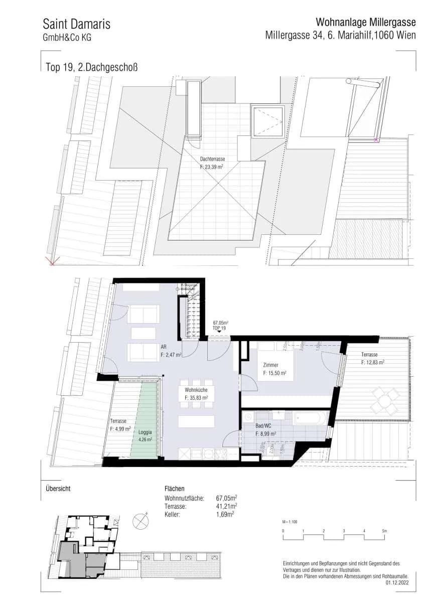 2-Zimmer-Wohnung kaufen in Wien – 62,79 m², € 866.000 – Bild 22 von 23