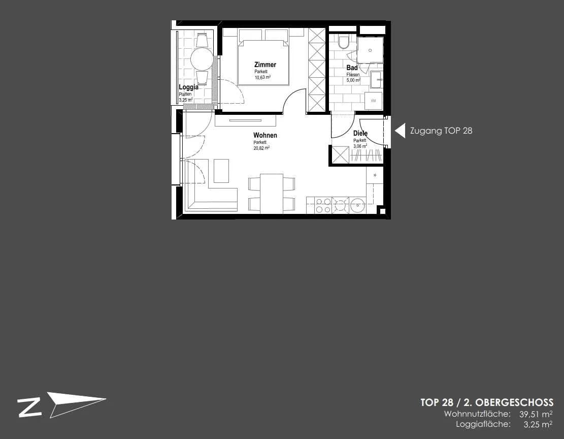 2-Zimmer-Wohnung kaufen in Bruck an der Leitha – 39,51 m², € 176.400 – Bild 10 von 14
