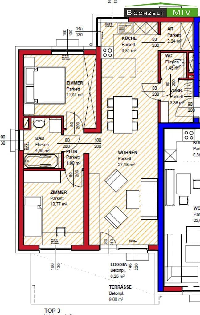 3-Zimmer-Wohnung mieten in Murtal – 76,01 m², € 799 – Bild 16 von 16