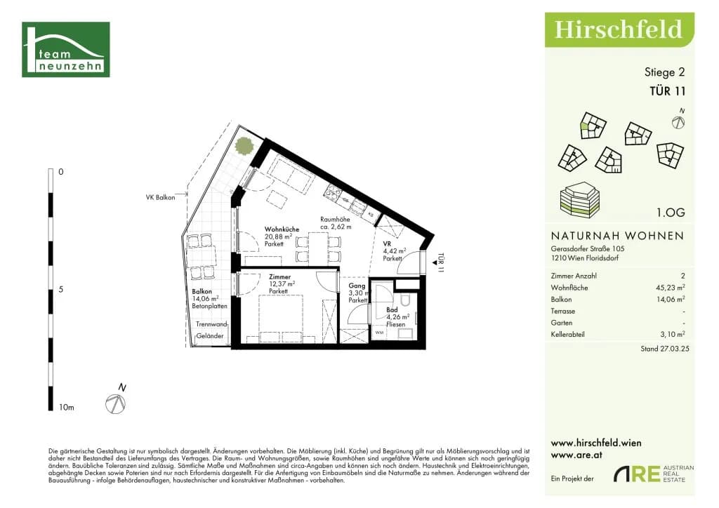 2-Zimmer-Wohnung kaufen in Wien – 45,23 m², € 265.000 – Bild 24 von 24