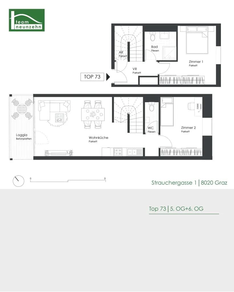 3-Zimmer-Wohnung mieten in Graz – 76,35 m², € 1.249 – Bild 20 von 20