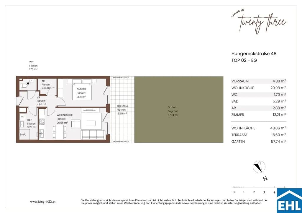 2-Zimmer-Wohnung kaufen in Wien – 48,86 m², € 329.000 – Bild 9 von 9