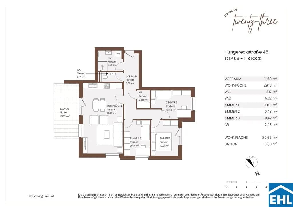 4-Zimmer-Wohnung kaufen in Wien – 80,65 m², € 499.000 – Bild 9 von 9