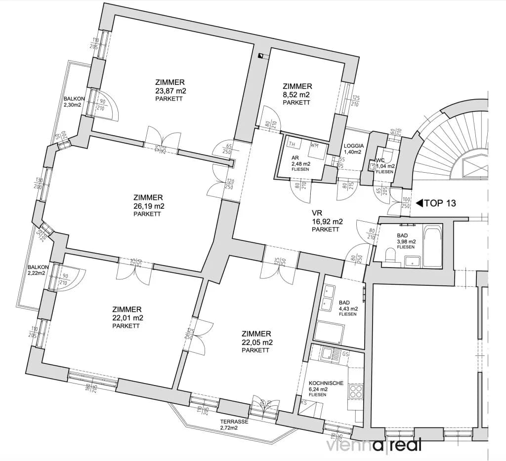 5-Zimmer-Wohnung mieten in Wien – 139,13 m², € 3.121 – Bild 68 von 68