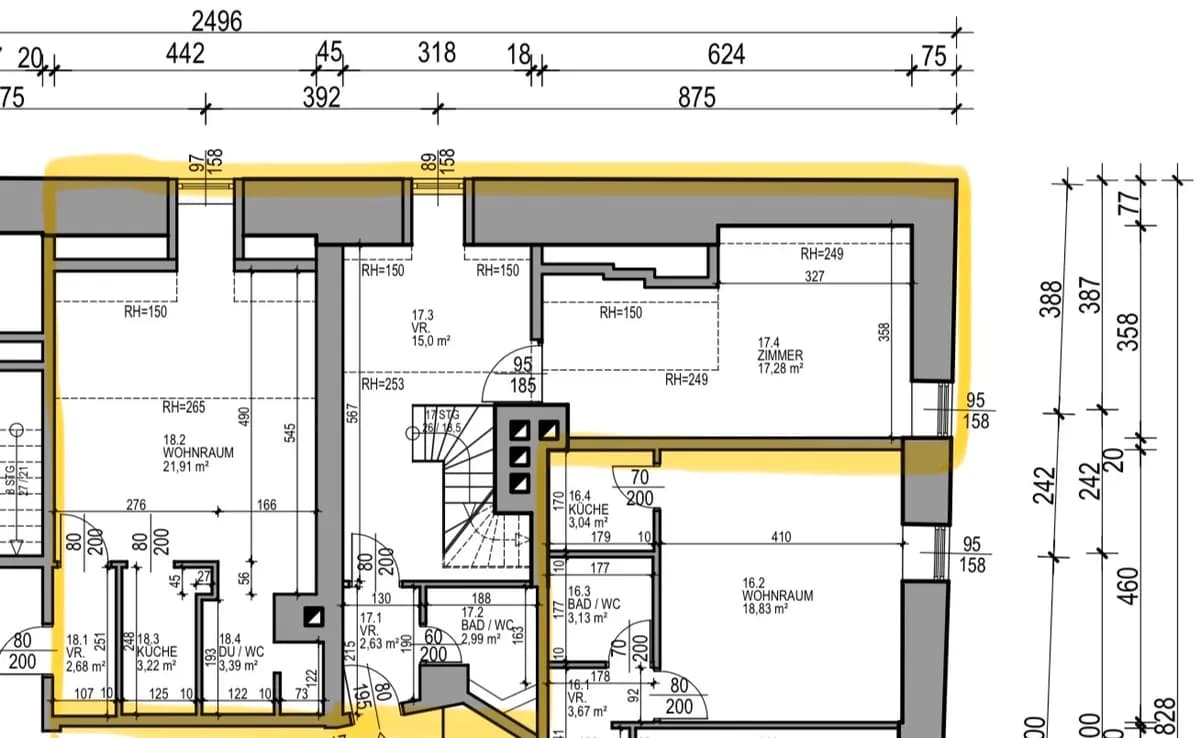 3-Zimmer-Wohnung mieten in Graz – 140 m², € 1.600 – Bild 19 von 20