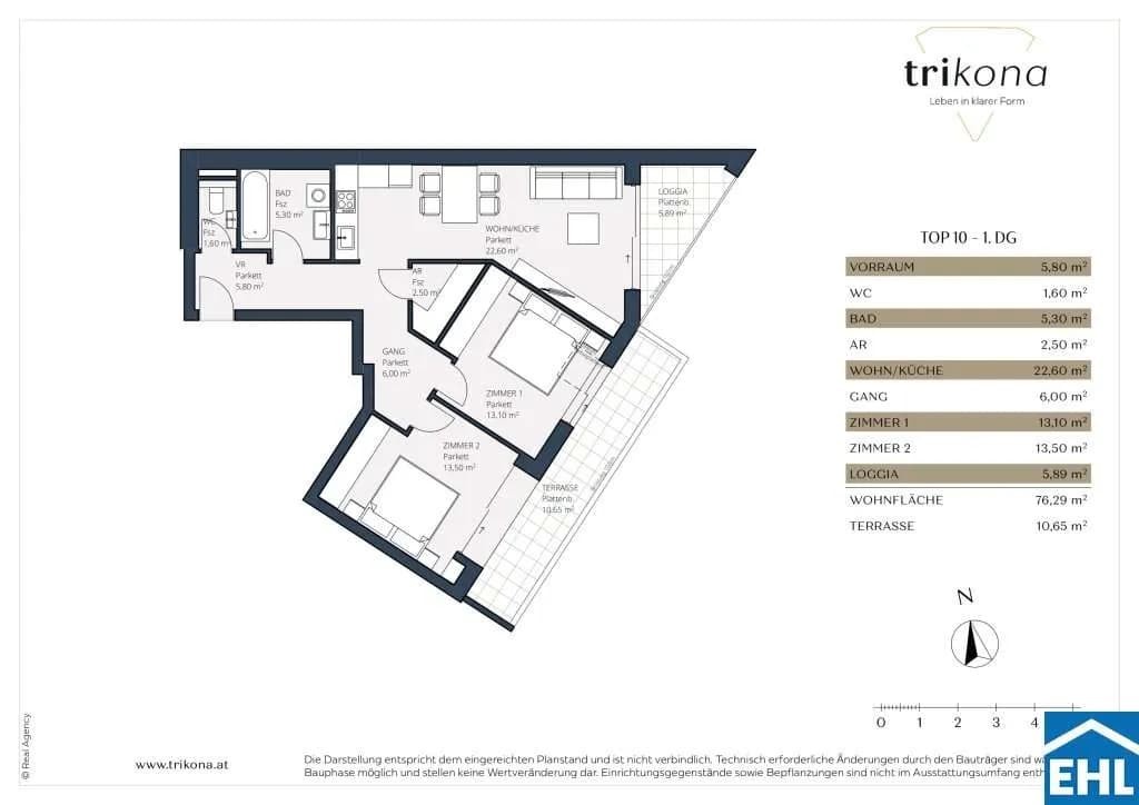3-Zimmer-Wohnung kaufen in Wien – 70,4 m², € 449.000 – Bild 7 von 7