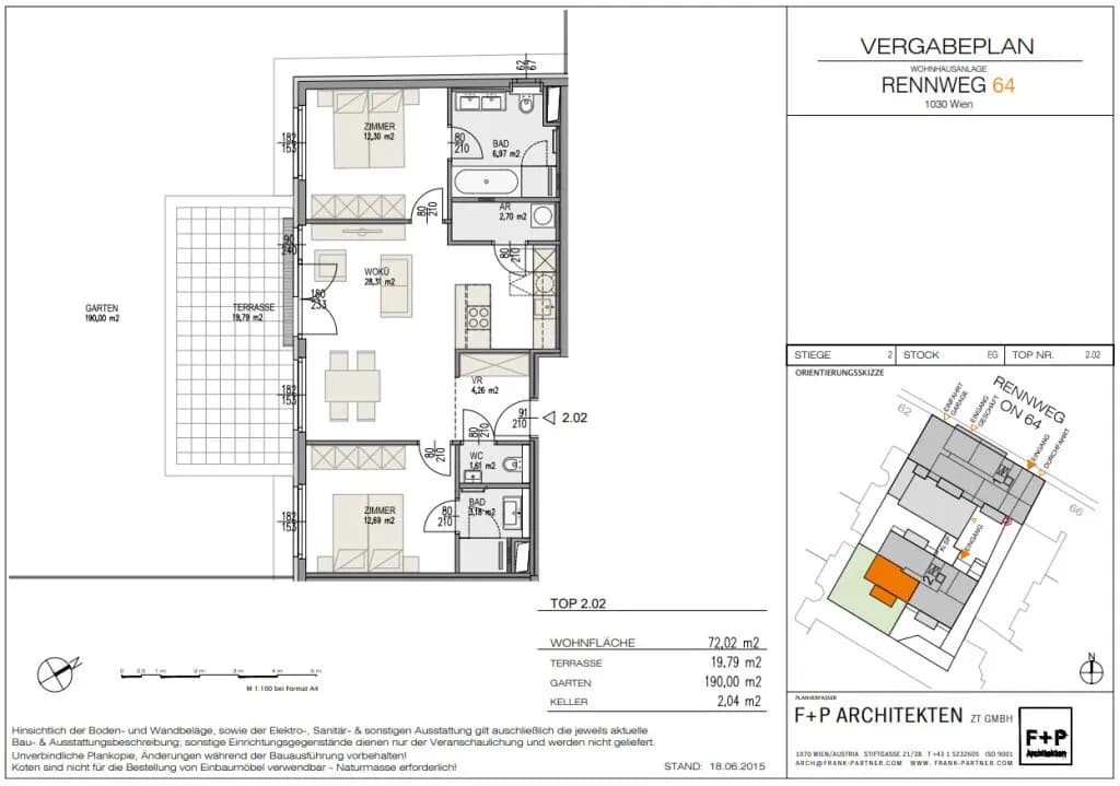 3-Zimmer-Wohnung mieten in Wien – 72,02 m², € 1.790 – Bild 15 von 16