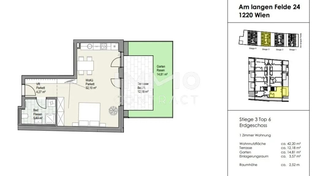 1-Zimmer-Wohnung kaufen in Wien – 42,2 m², € 320.300 – Bild 7 von 8