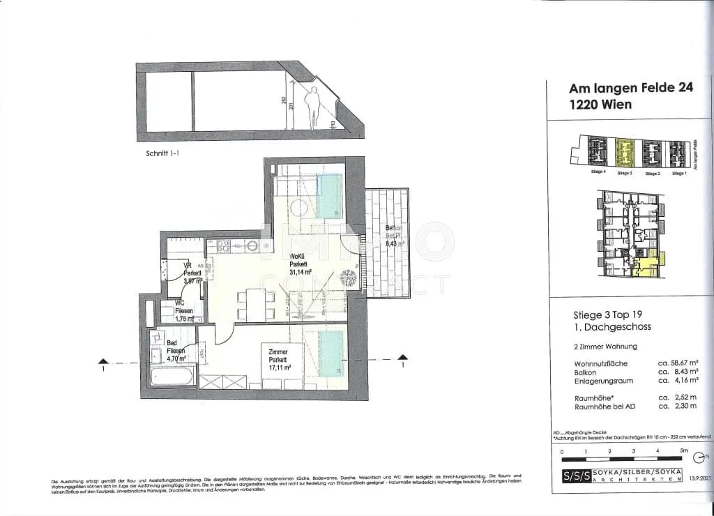 2-Zimmer-Wohnung kaufen in Wien – 58,67 m², € 446.490 – Bild 7 von 8