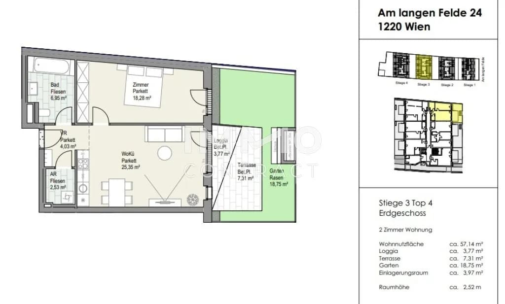 2-Zimmer-Wohnung kaufen in Wien – 57,14 m², € 456.490 – Bild 6 von 7