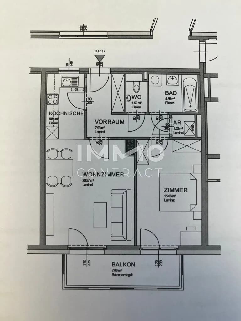 2-Zimmer-Wohnung mieten in Amstetten – 57,8 m², € 718 – Bild 12 von 12