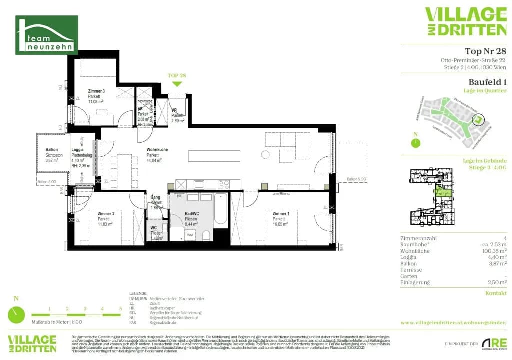 4-Zimmer-Wohnung mieten in Wien – 100,35 m², € 2.549 – Bild 29 von 29