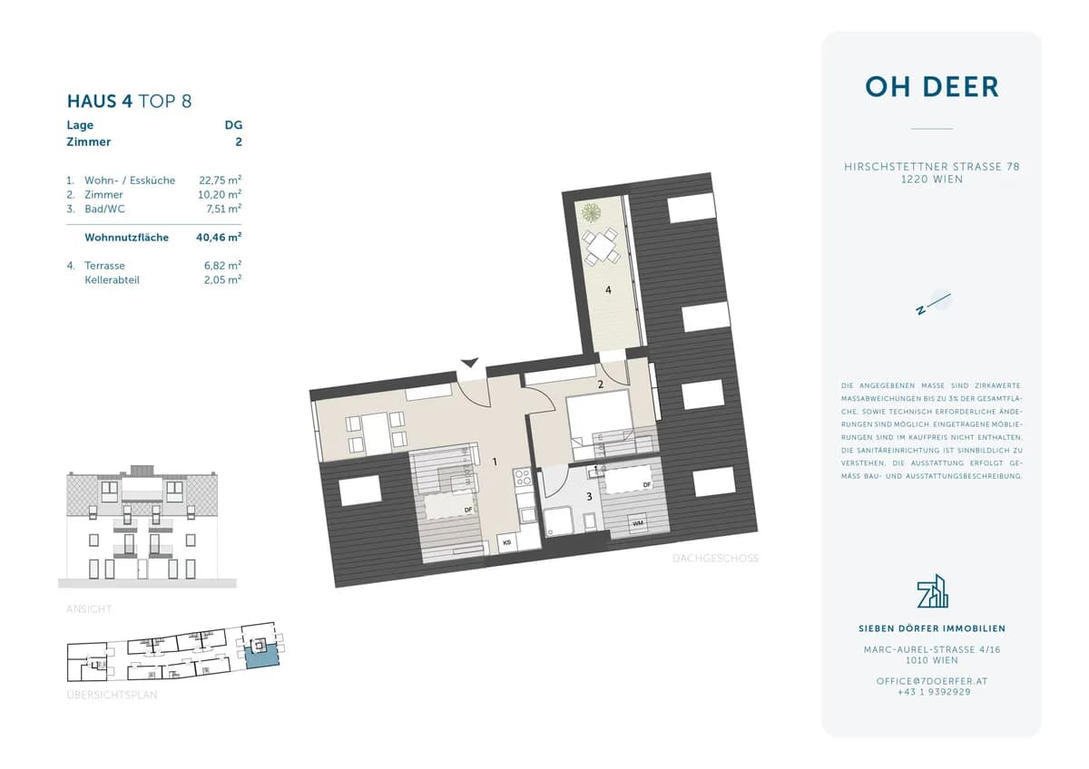 2-Zimmer-Wohnung kaufen in Wien – 40,46 m², € 269.000 – Bild 3 von 11