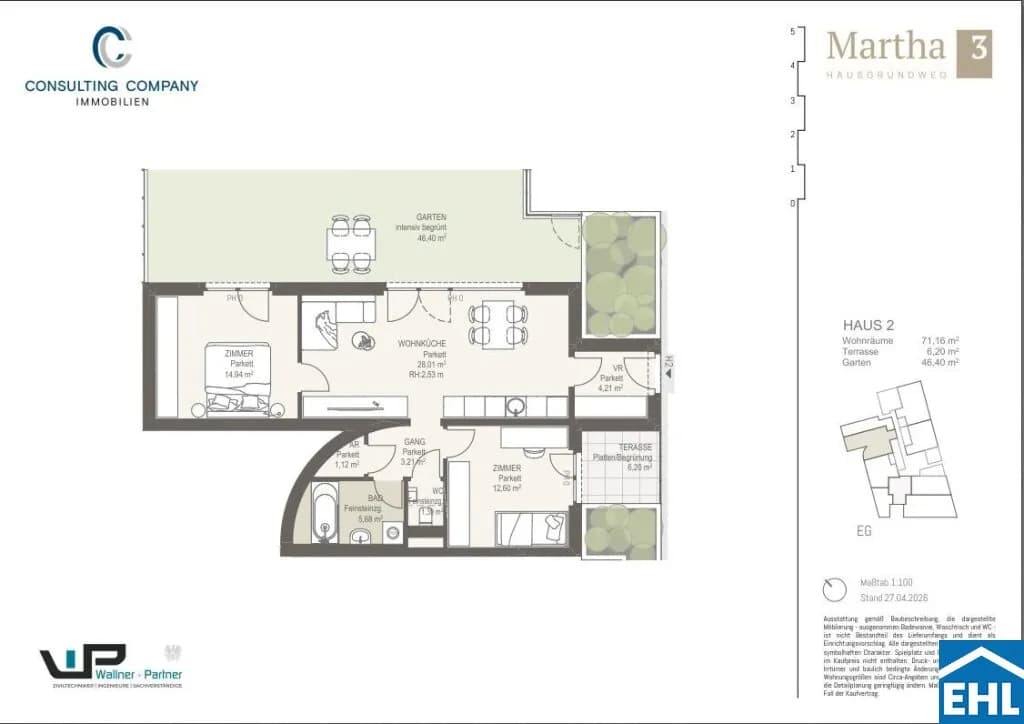 3-Zimmer-Wohnung kaufen in Wien – 71,16 m², € 496.698 – Bild 5 von 5