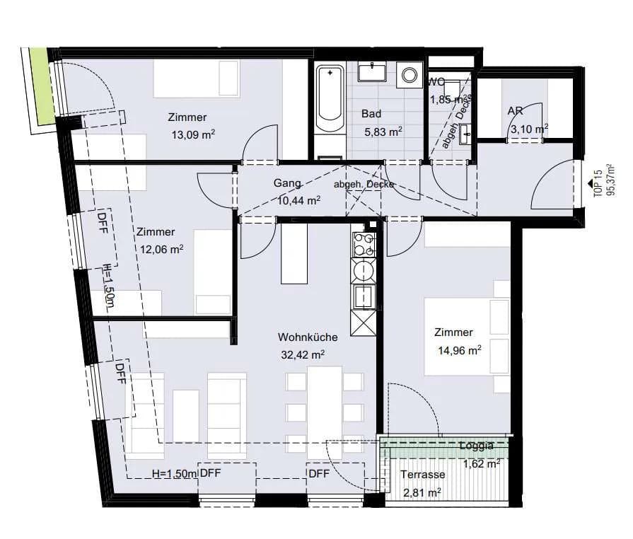 4-Zimmer-Wohnung kaufen in Wien – 93,47 m², € 935.500 – Bild 13 von 15